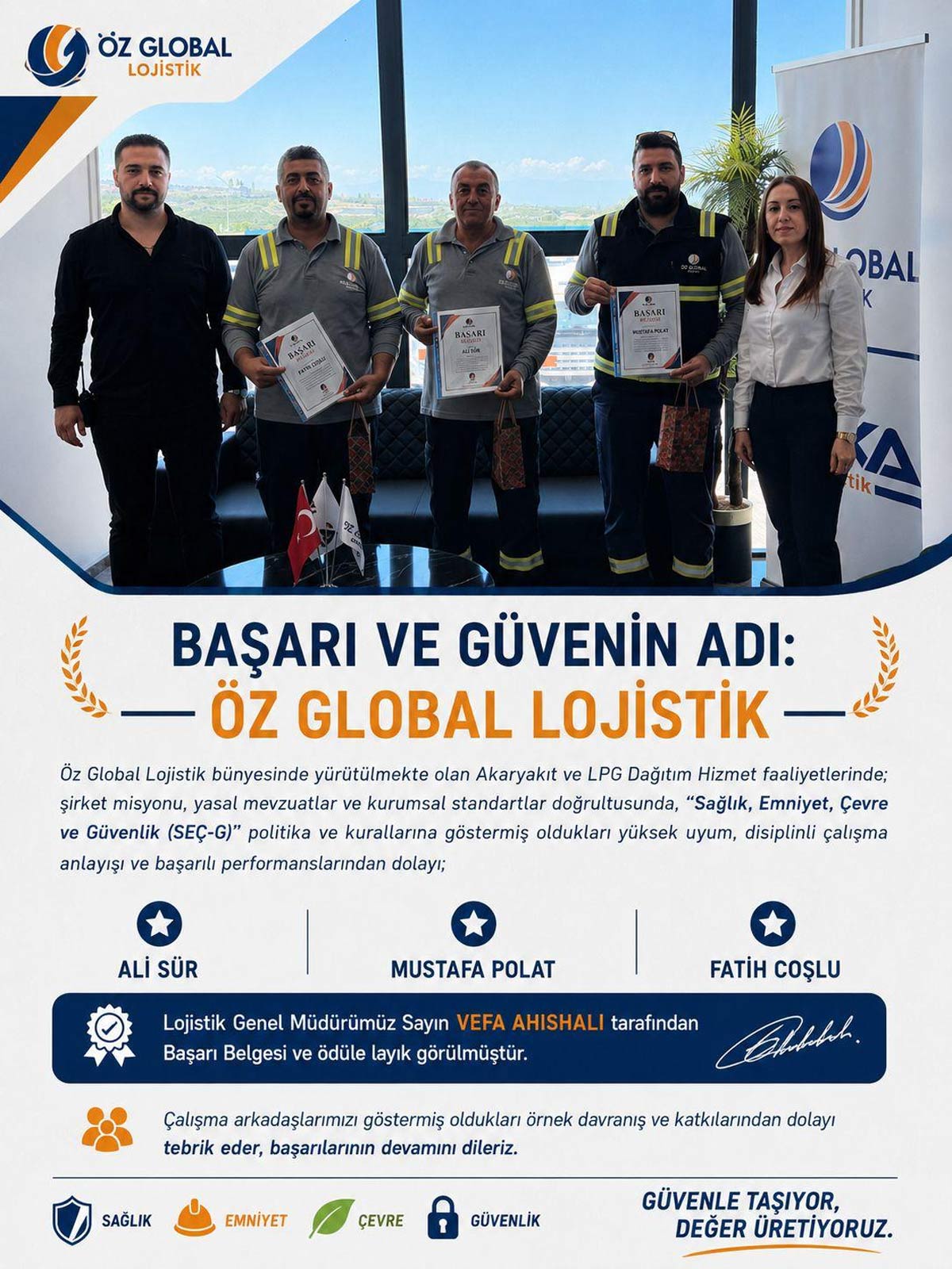 Başarı ve Güvenin Adı Öz Global Lojistik